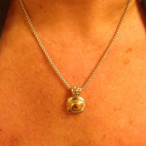 John Medeiros two tone pendant on a chain